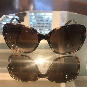 Chanel Brown Tortoise Gold 5210-Q Sunglasses